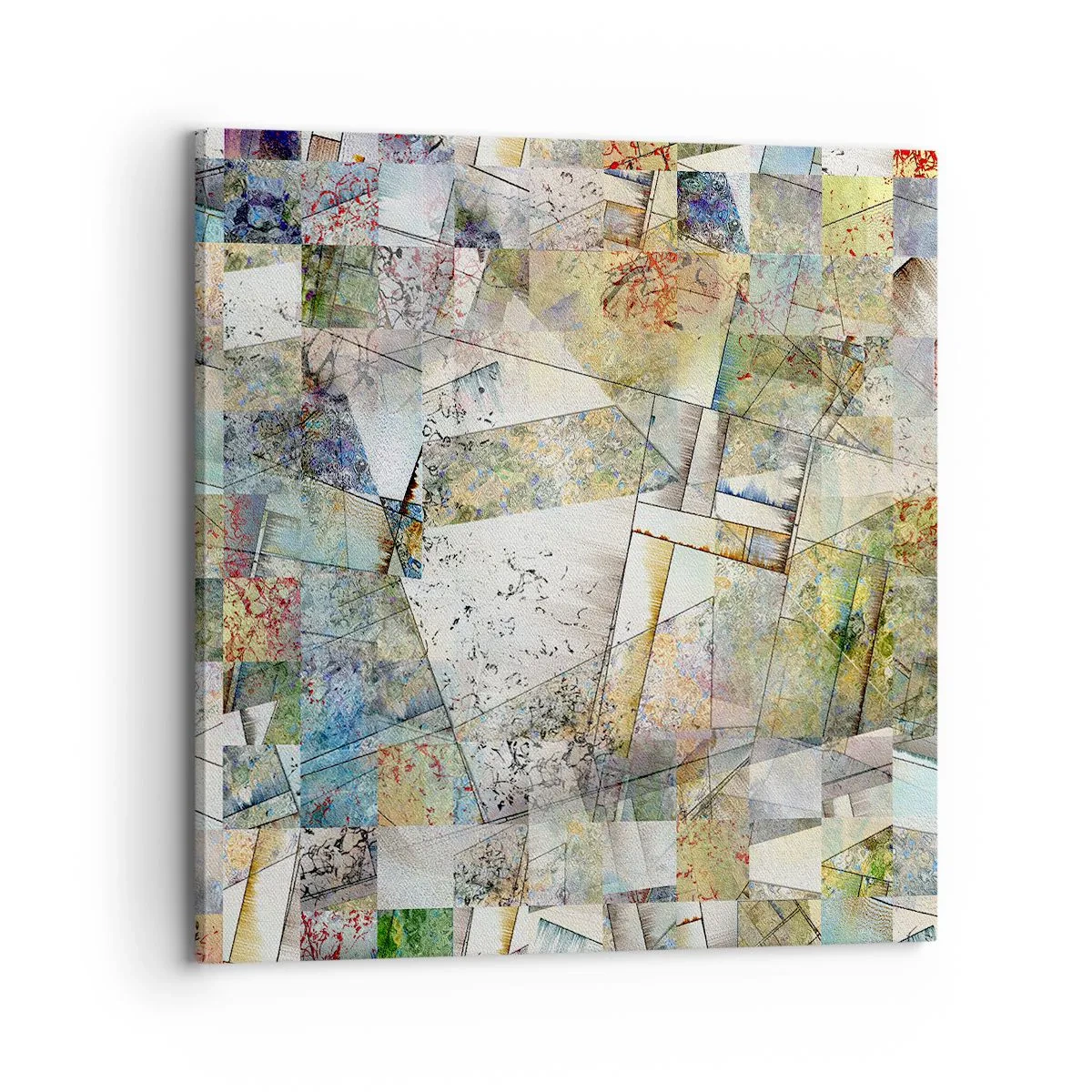 Vászonkép - Geometrikus átrendeződés - 70x70 cm