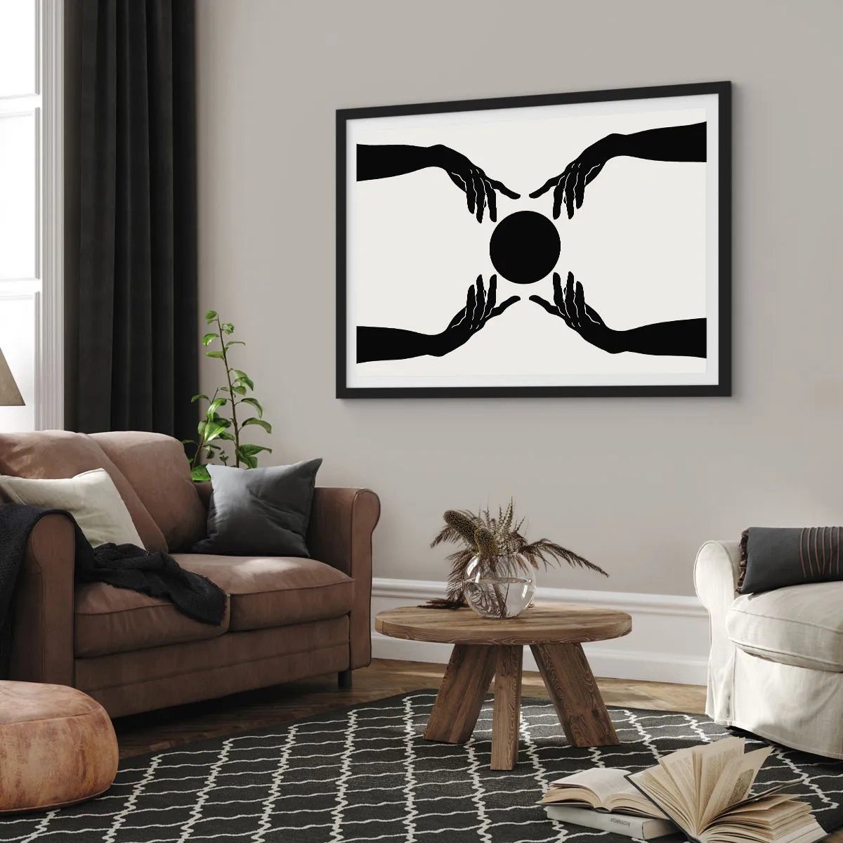 Poszter fehér keretben - Egy titkos jel - 100x70 cm