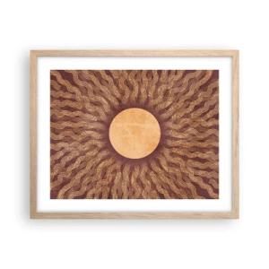 Poszter világos tölgy keretben - A nap ikonja - 50x40 cm