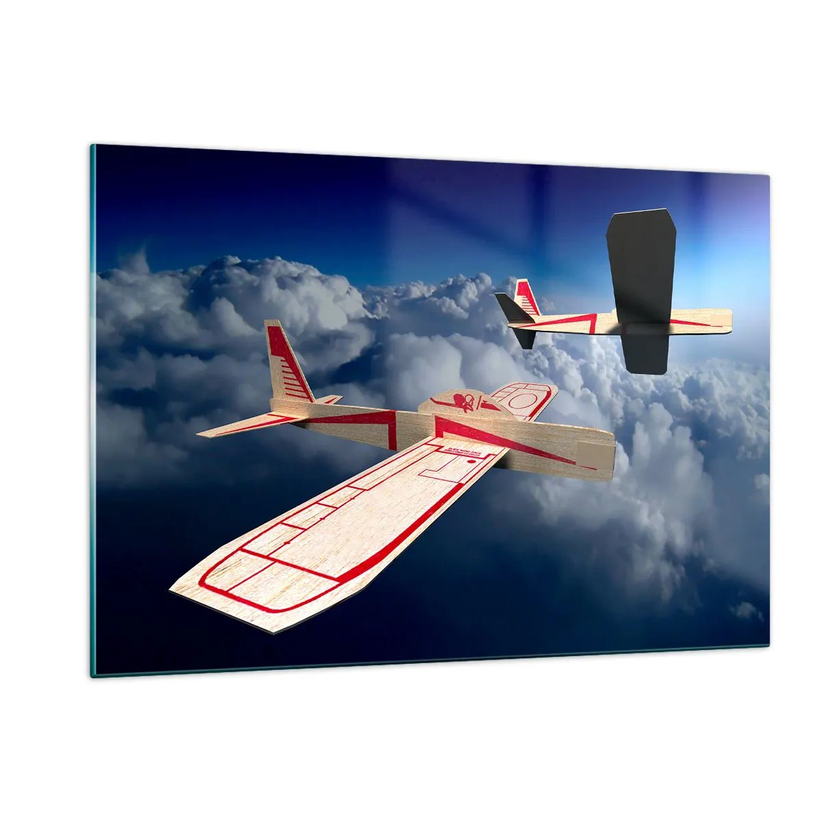 Üveg kép - Még feljebb, még tovább - 120x80 cm