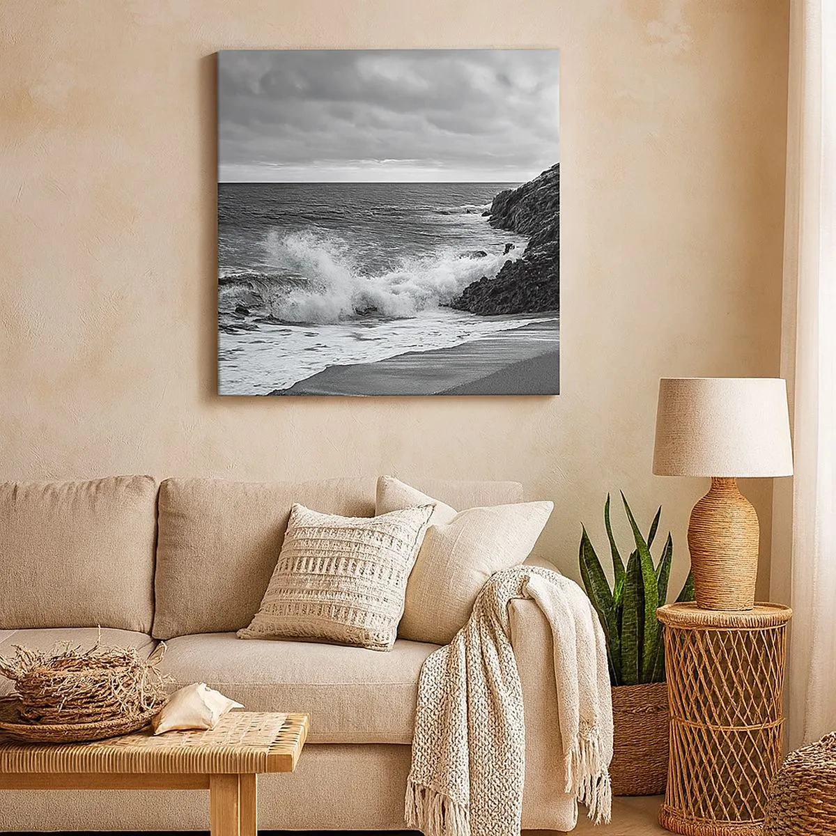 Vászonkép - Fénypatakokban - 30x30 cm