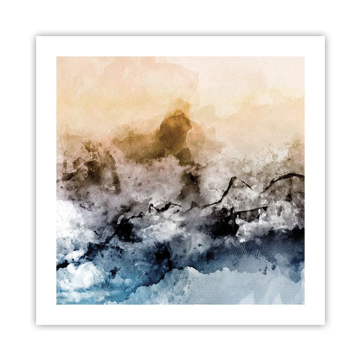 Poszter - Ködfelhőbe fulladt - 50x50 cm