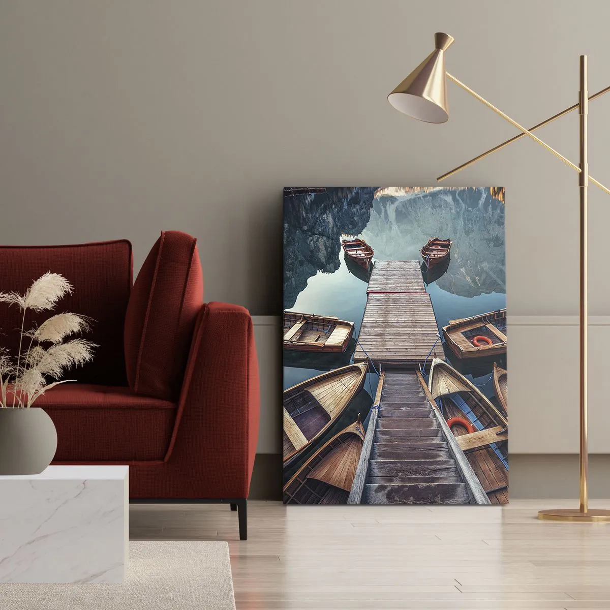 Vászonkép - A kikötőben várok - 55x100 cm