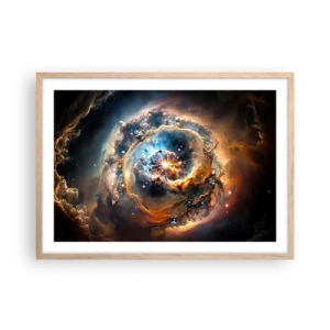 Poszter világos tölgy keretben - Kezdet - 70x50 cm