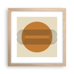 Poszter világos tölgy keretben - Tökéletes terv - 30x30 cm