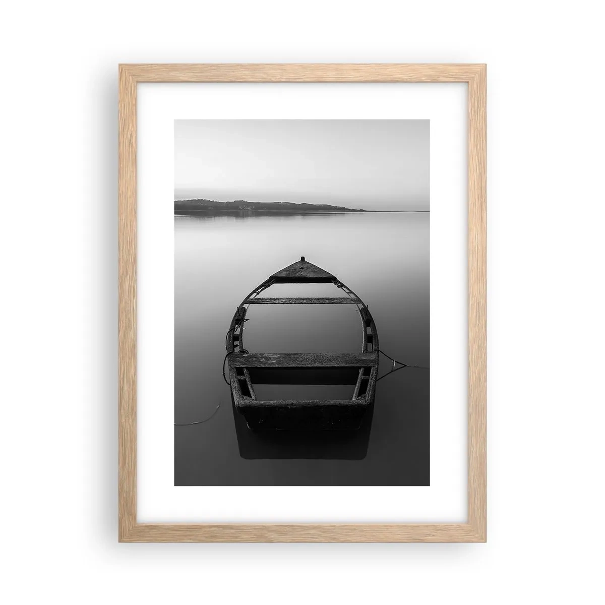 Poszter világos tölgy keretben - Vágyódás és melankólia - 30x40 cm