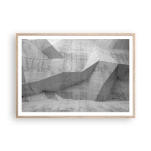 Poszter világos tölgy keretben - Igazi kihívás - 100x70 cm