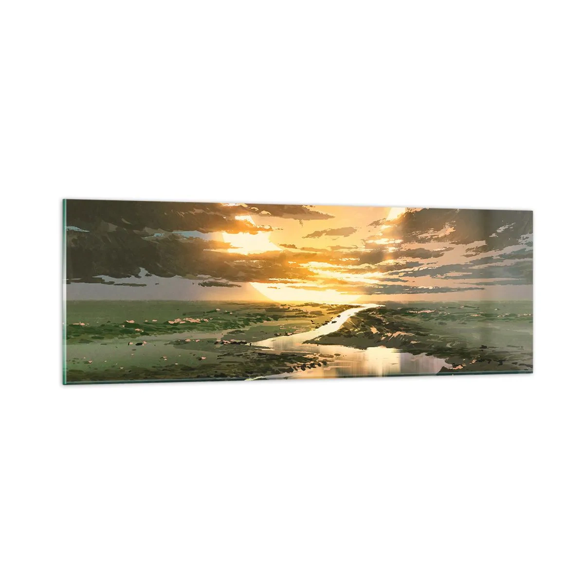 Üveg kép - Valahol egy messzi-messzi galaxisban - 90x30 cm