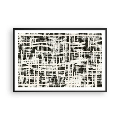 Poszter fehér keretben - Szőtt kompozíció - 91x61 cm