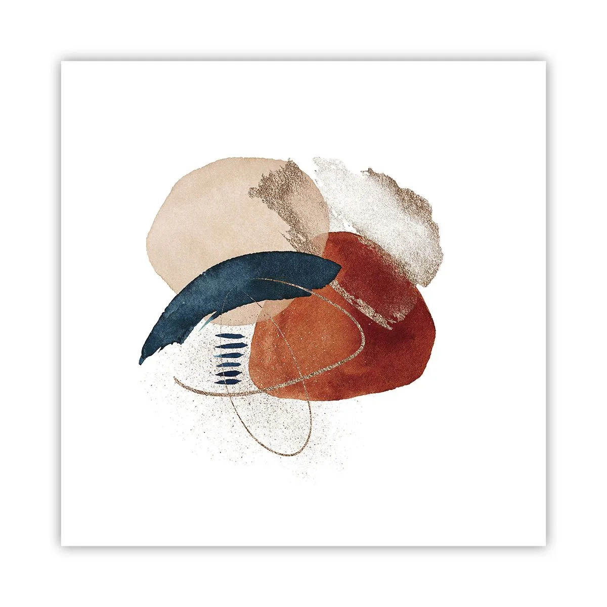 Poszter - Ovális kompozíció - 40x40 cm