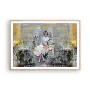 Poszter világos tölgy keretben - Klasszikus és modern - 100x70 cm