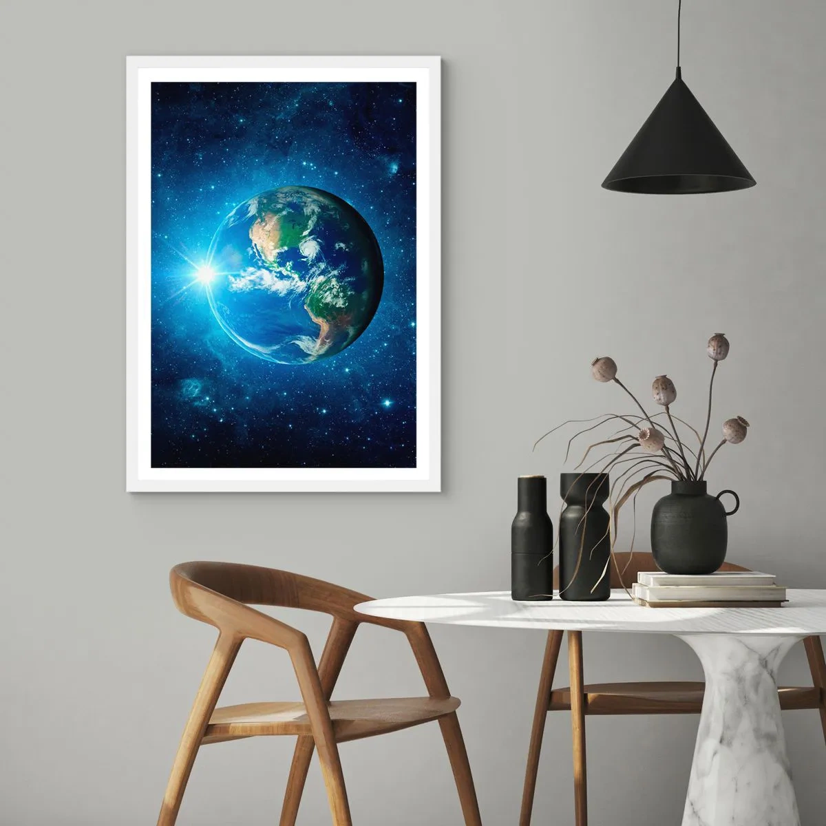 Poszter fekete keretben - Mennyben vagyunk - 70x100 cm