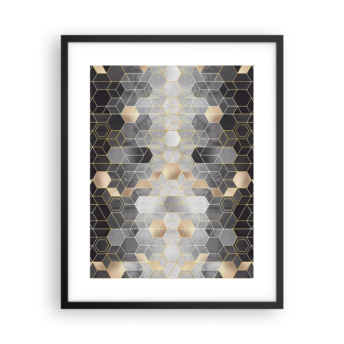 Poszter fehér keretben - Gyémánt kompozíció - 40x50 cm