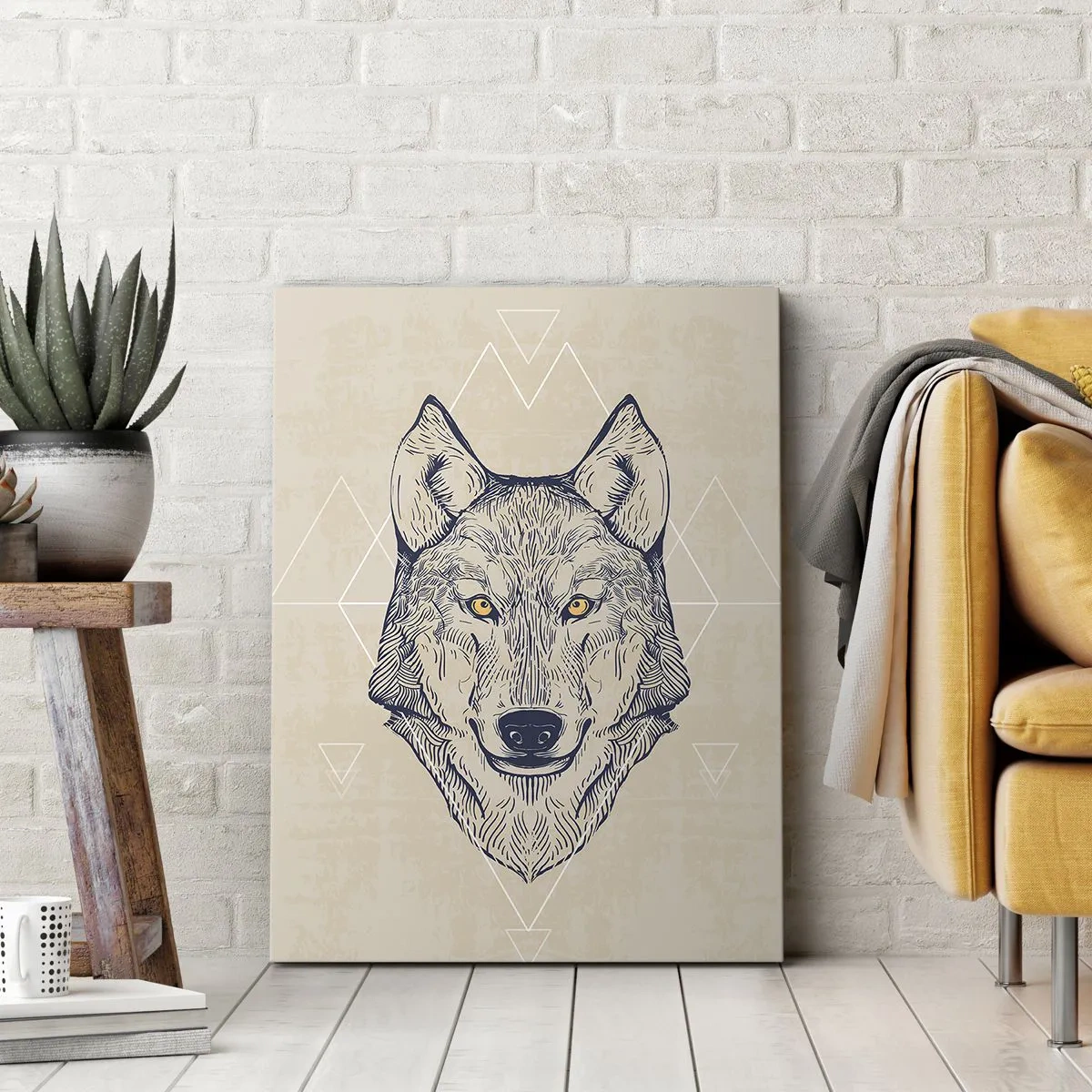 Vászonkép - Átható tekintetű alfa - 50x70 cm