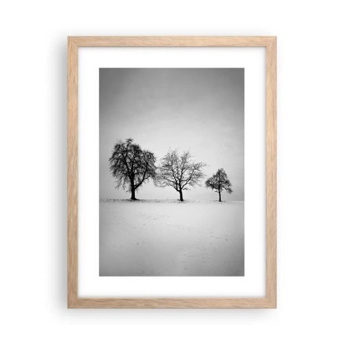 Poszter világos tölgy keretben - Miről álmodoznak? - 30x40 cm