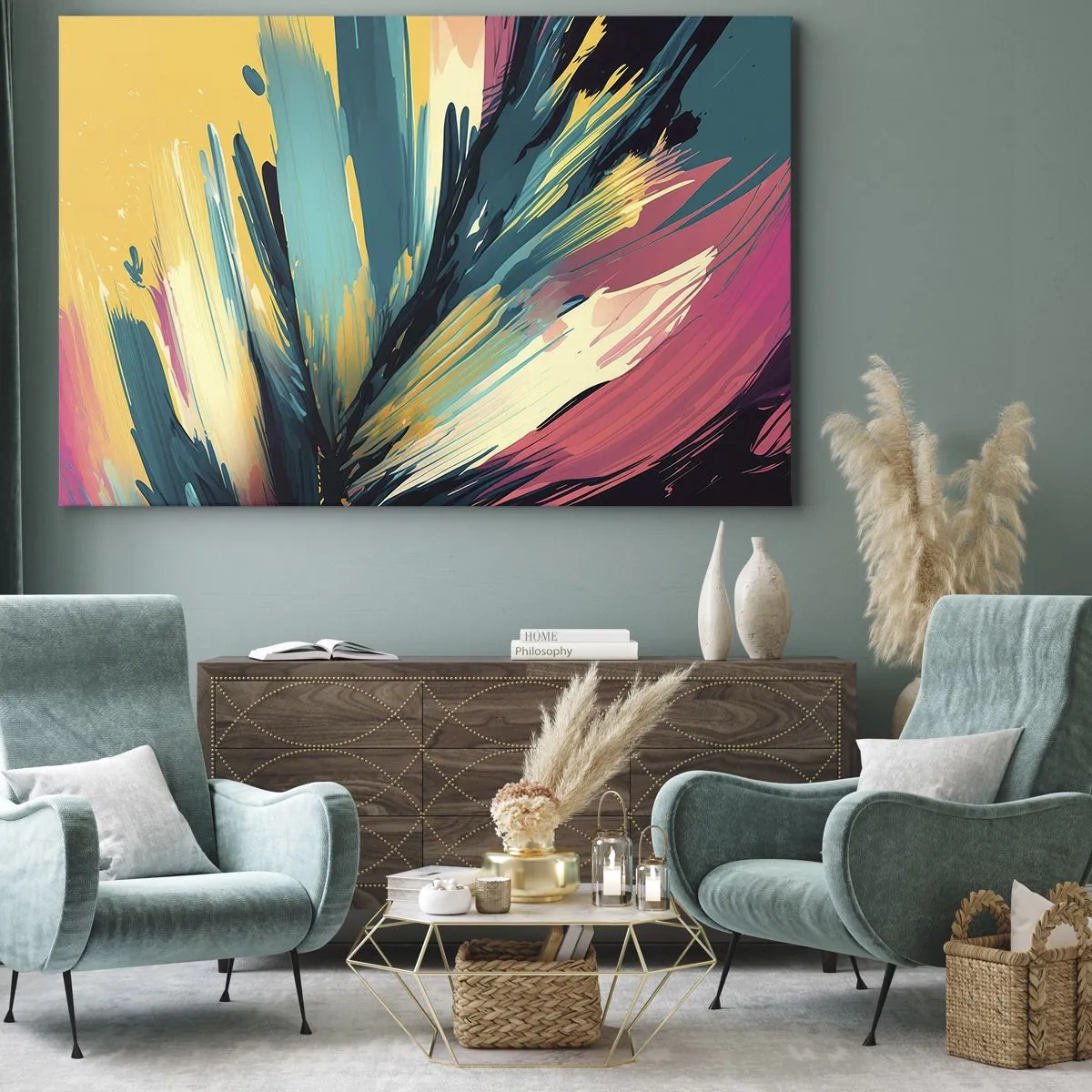 Vászonkép - Kompozíció - az öröm robbanása - 100x70 cm