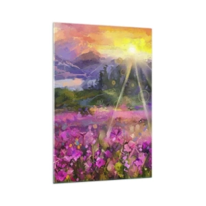 Üveg kép - A völgyben a nap védelme alatt - 70x100 cm