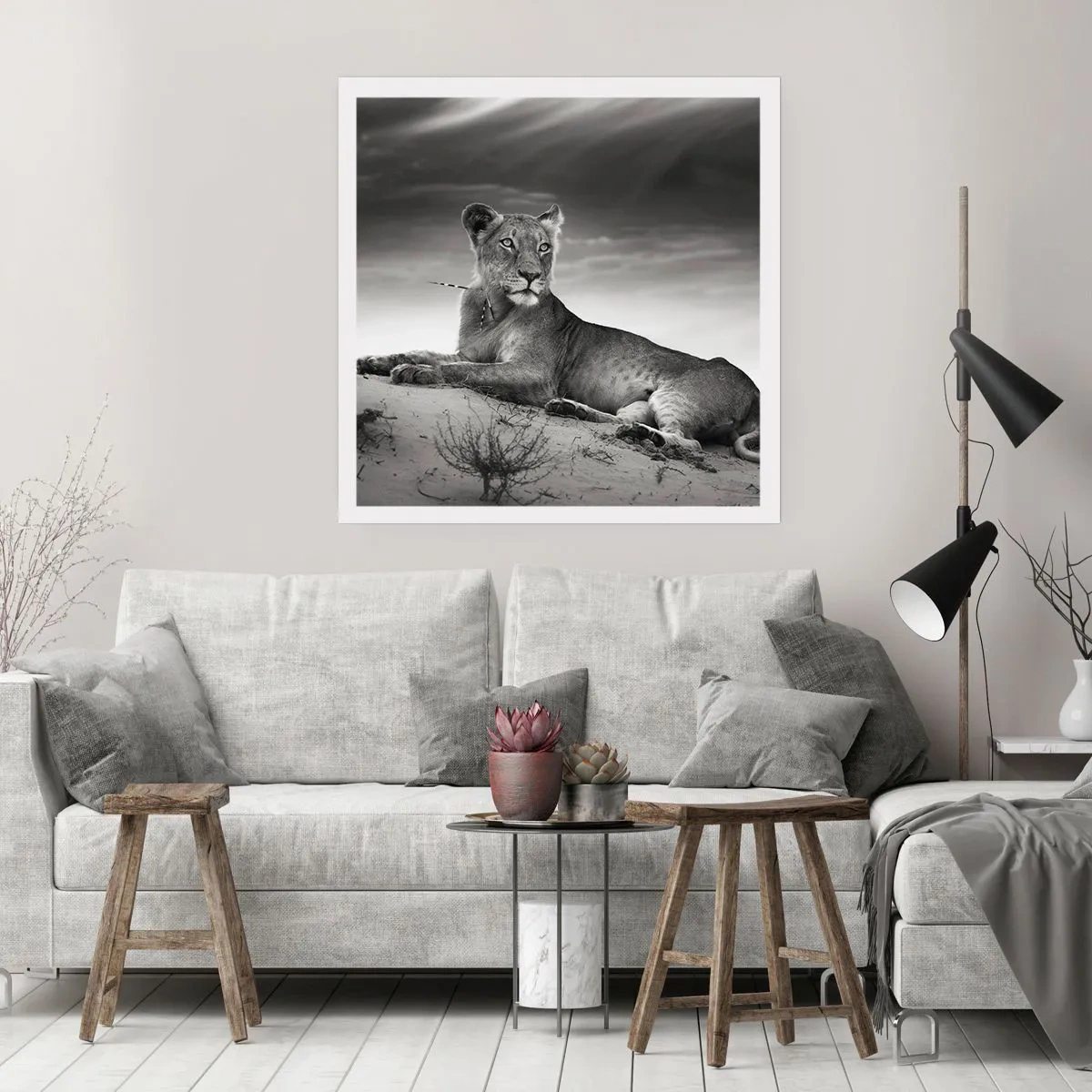 Poszter - A sivatagi királynő pihenése - 40x40 cm