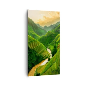 Vászonkép - Vietnámi völgy - 65x120 cm