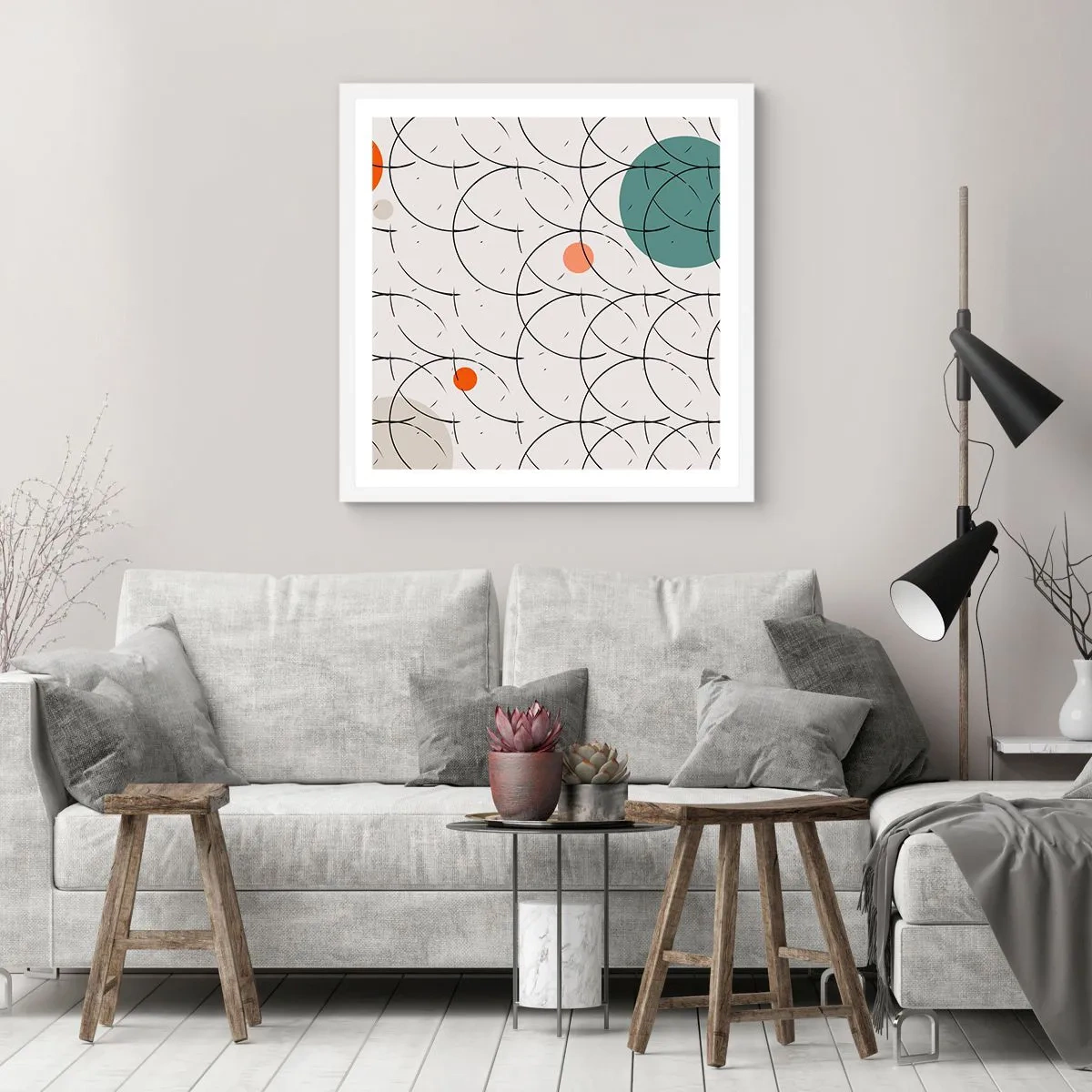 Poszter fekete keretben - A pop-art szellemében - 30x30 cm