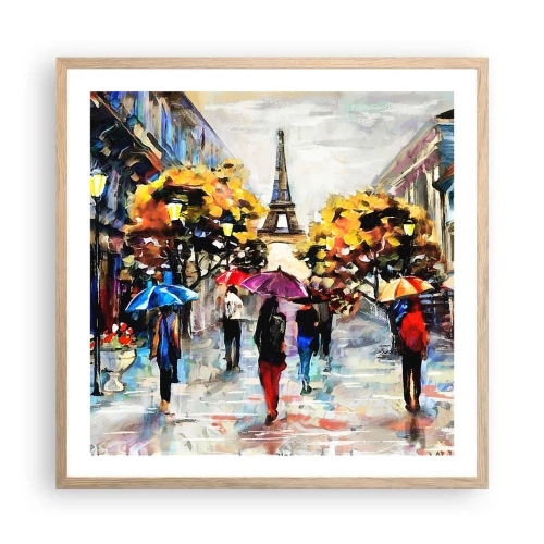 Poszter világos tölgy keretben - Ősszel különösen szép - 60x60 cm