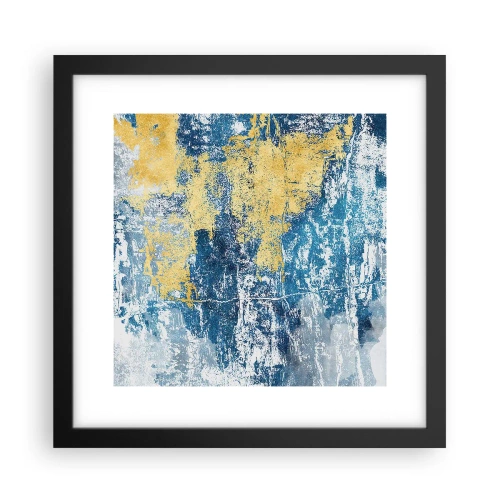 Poszter fehér keretben - Derűs absztrakció - 30x30 cm