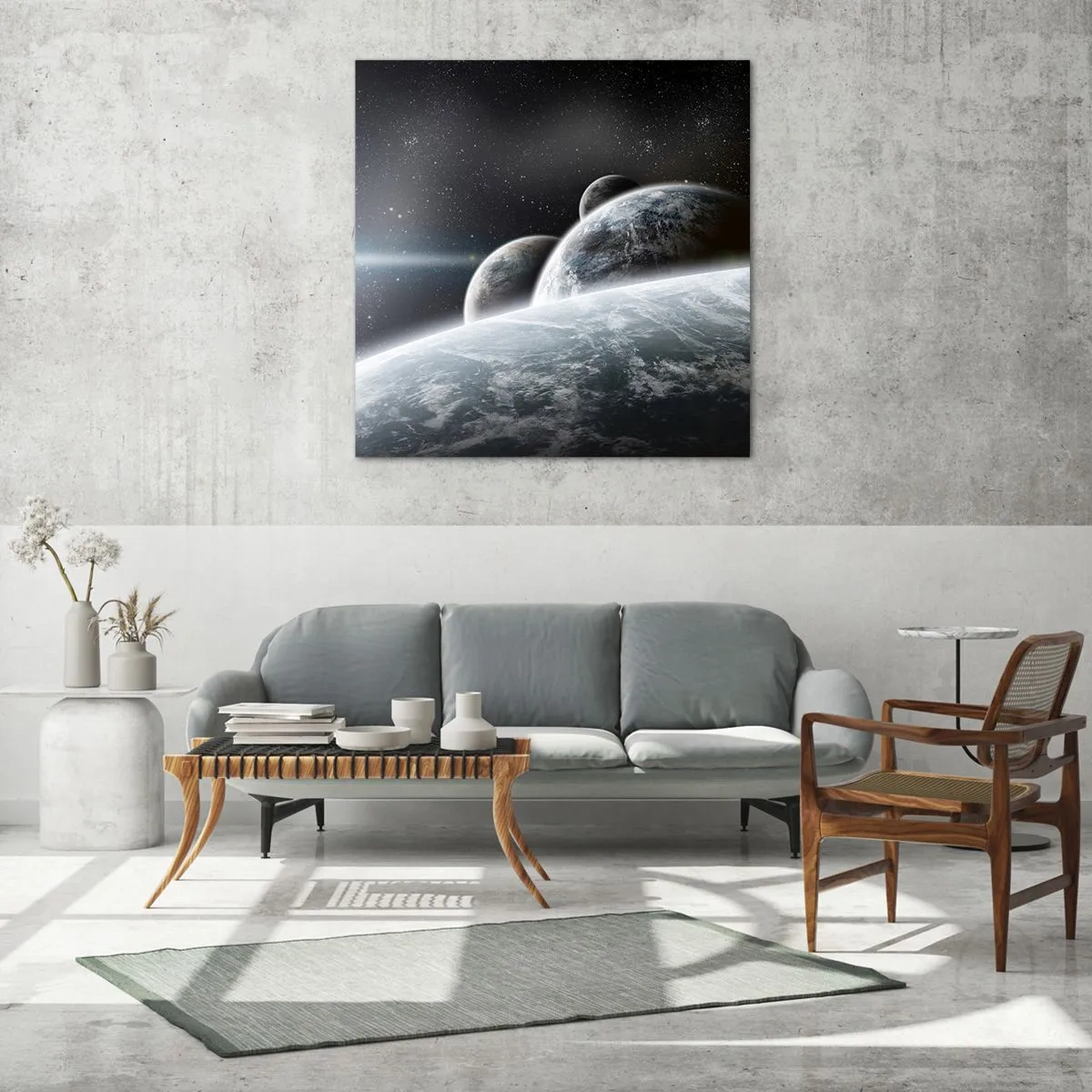 Üveg kép - A szférák kozmikus zenéje - 40x40 cm