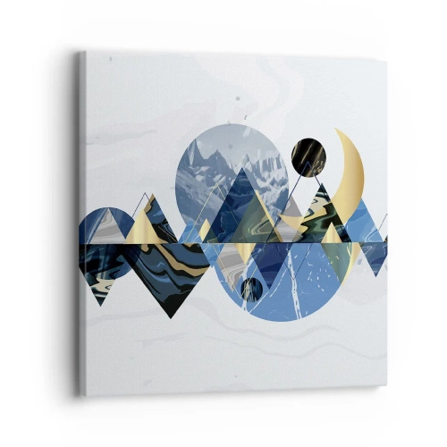 Vászonkép - Geometriai táj - 30x30 cm