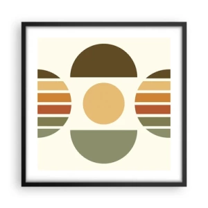 Poszter fehér keretben - A Föld színeiben - 50x50 cm