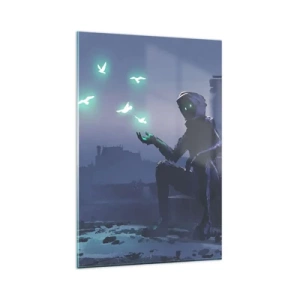 Üveg kép - Az élet vissza fog térni - 80x120 cm