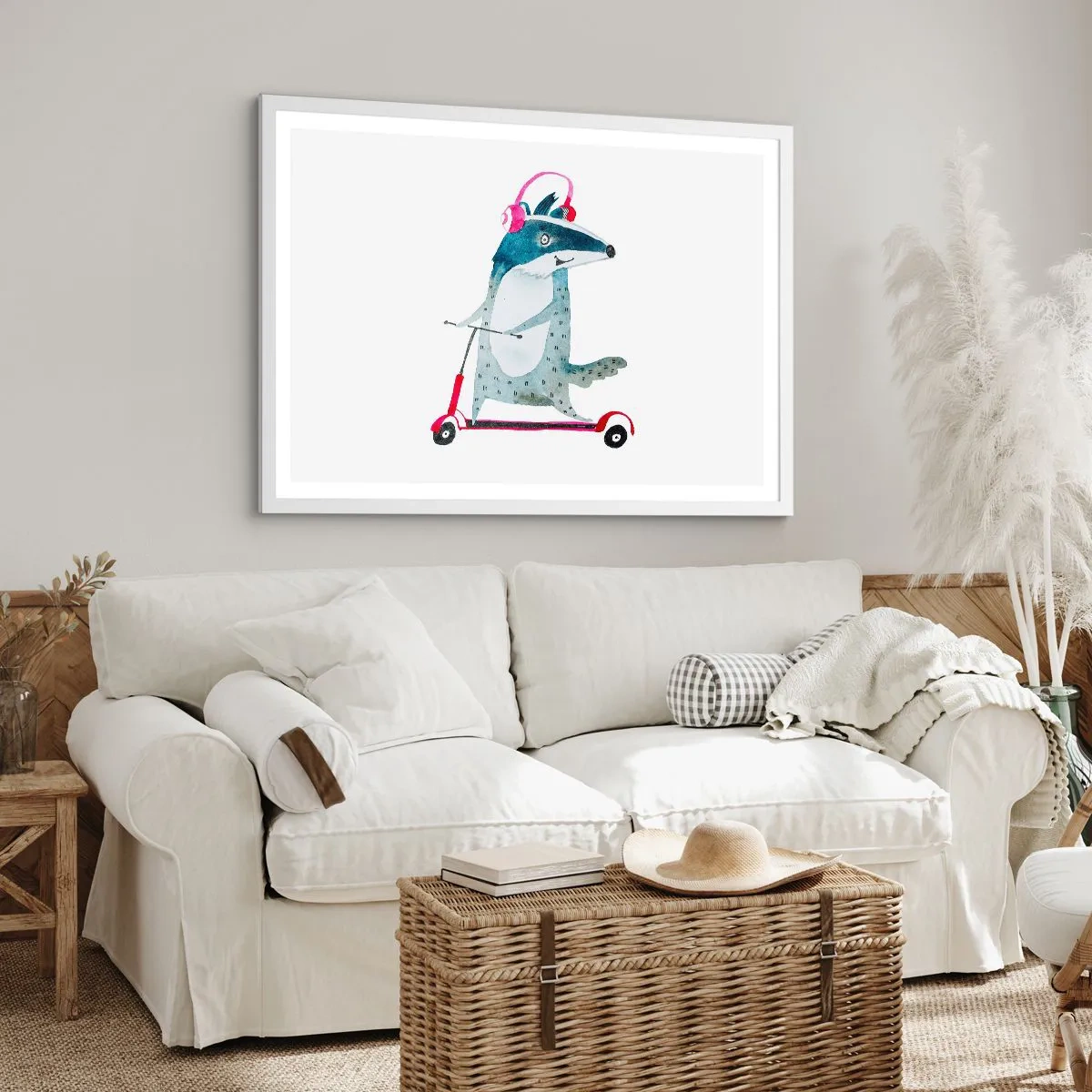 Poszter fekete keretben - Borzas örömök - 91x61 cm