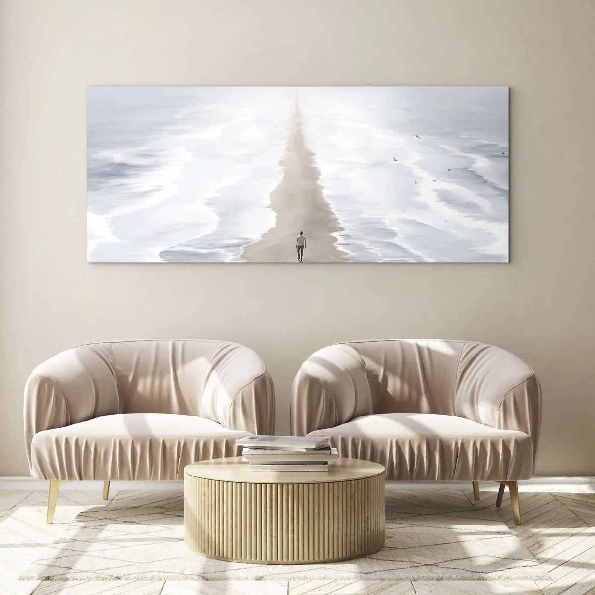 Üveg kép - Fényes jövő - 160x50 cm