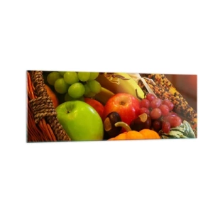 Üveg kép - Bőség kosara - 140x50 cm