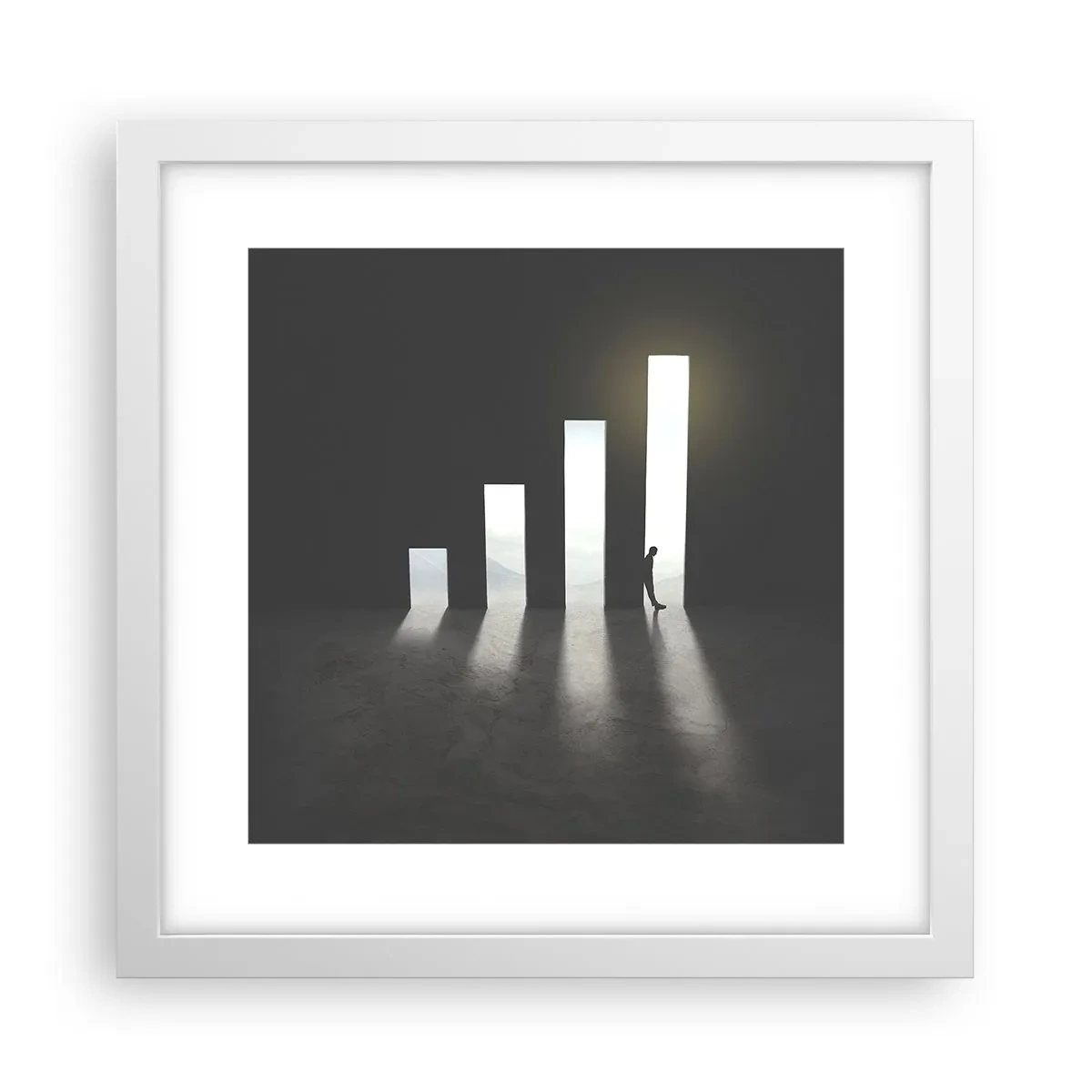 Poszter fekete keretben - Siker - egy benyomás - 30x30 cm