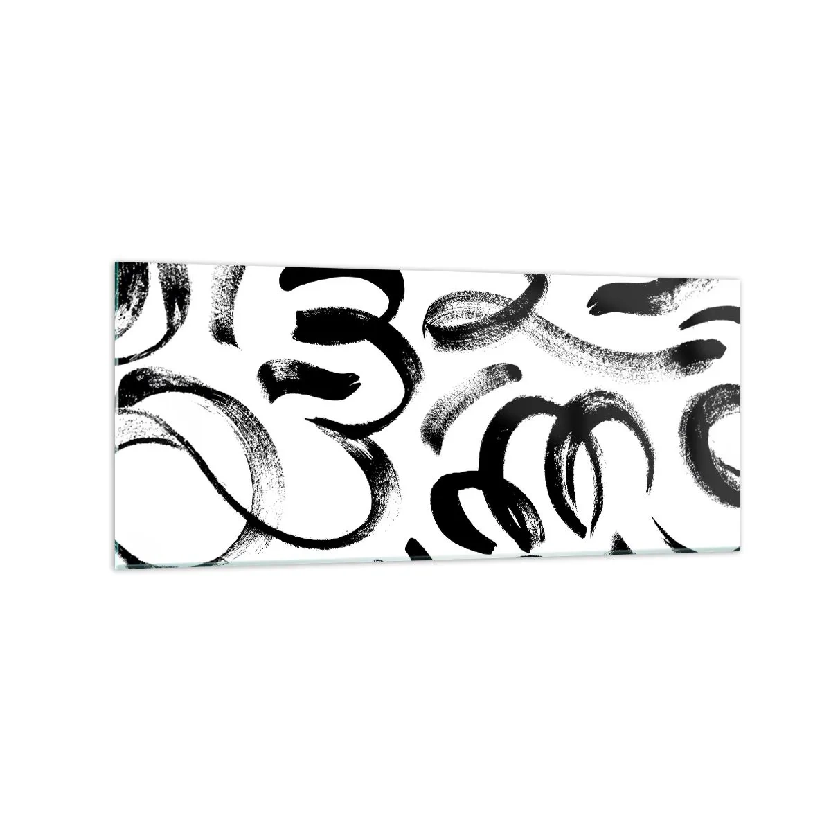 Üveg kép - Feketén-fehéren - 120x50 cm