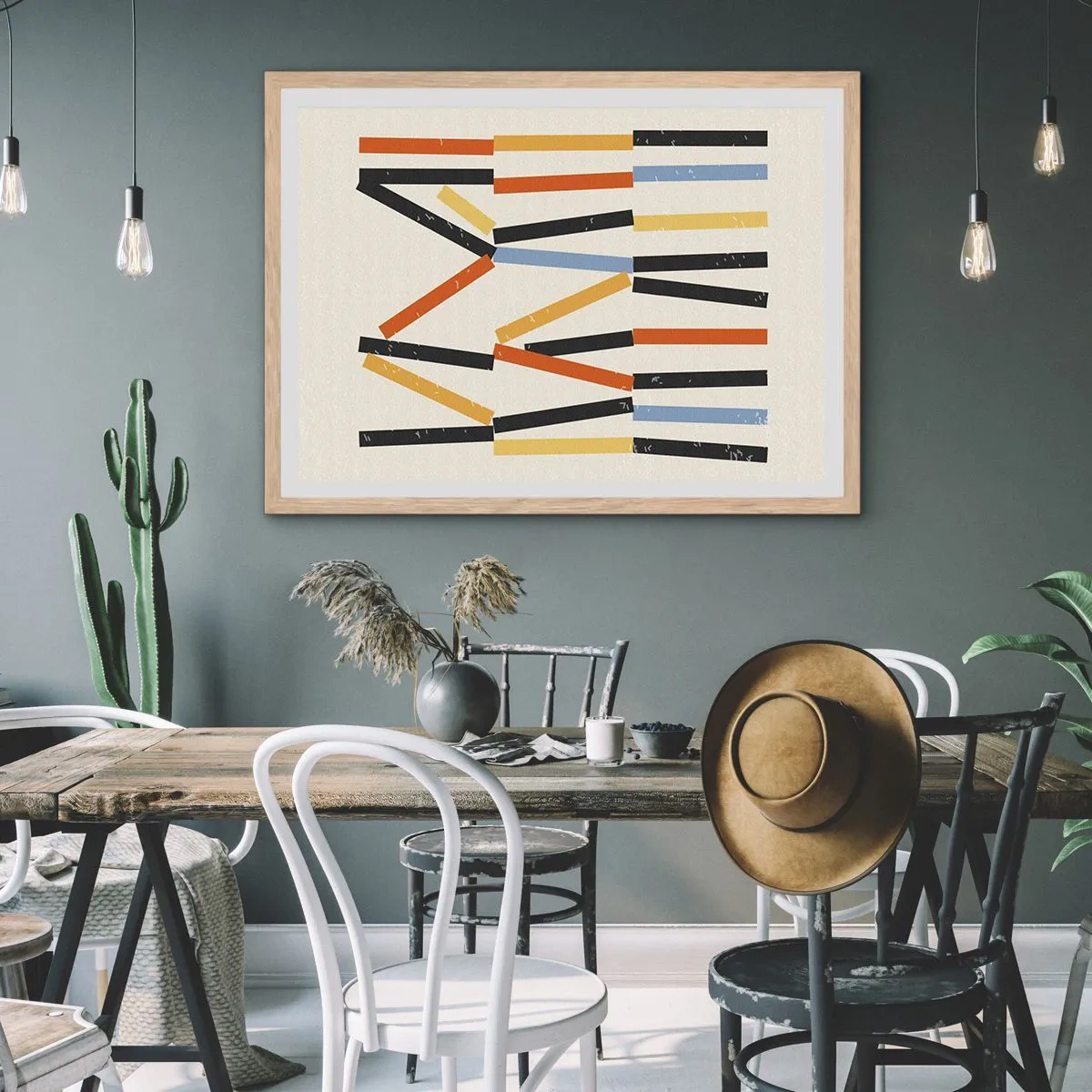 Poszter világos tölgy keretben - Vízszintes kompozíció - 70x50 cm