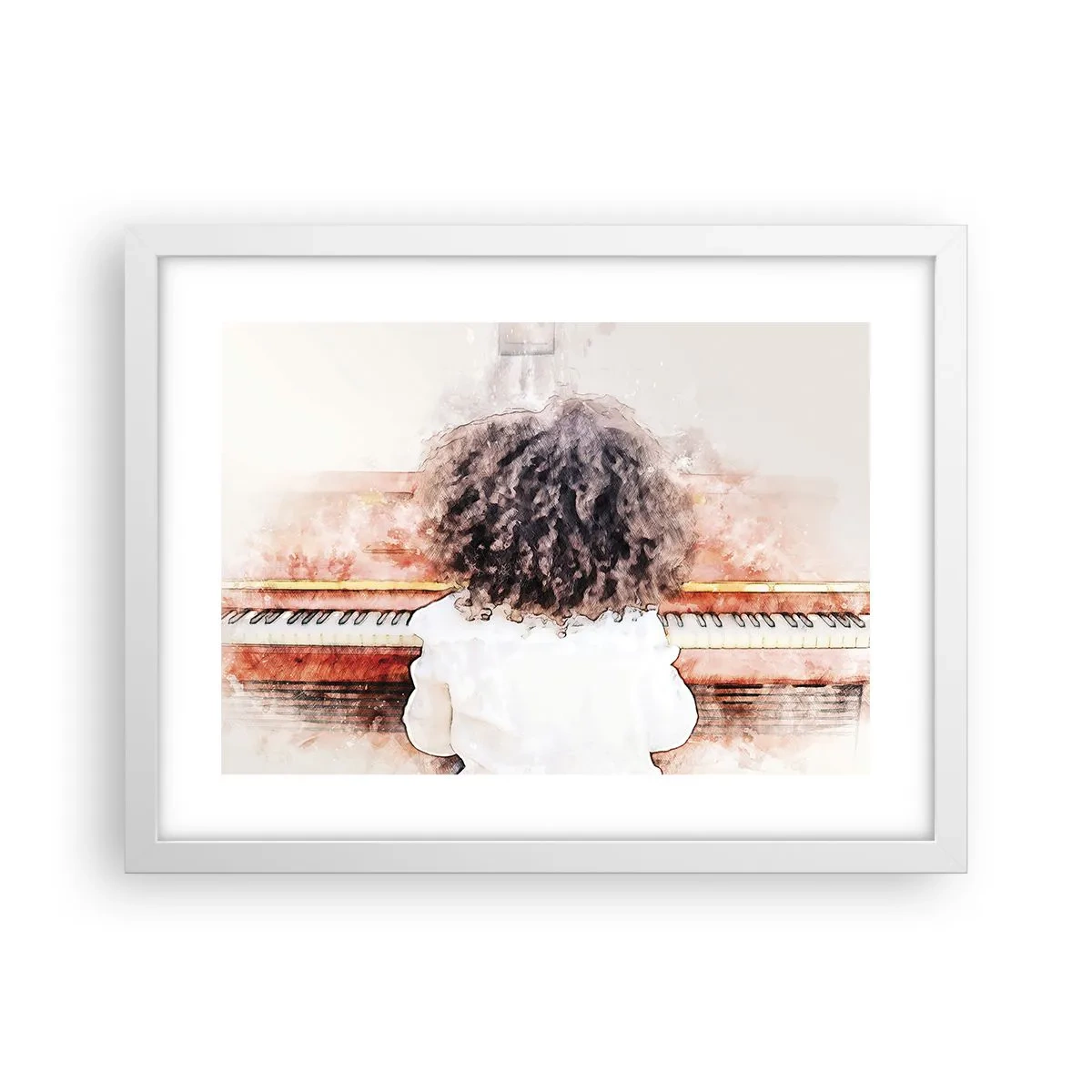 Poszter fekete keretben - Az új világban - 40x30 cm