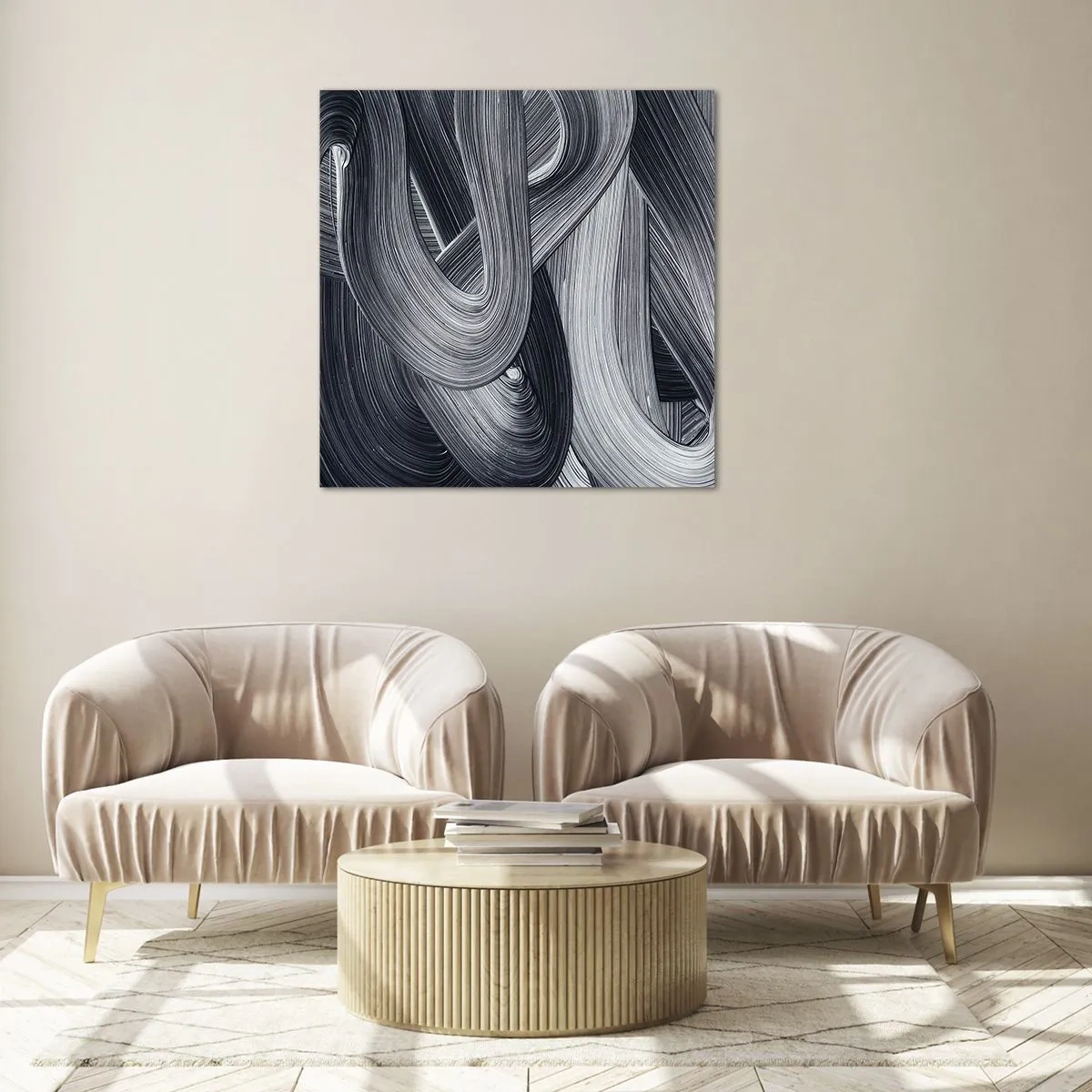 Üveg kép - A valóság folyékonysága - 70x70 cm