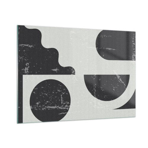 Üveg kép - Kompozíció fent és lent - 100x70 cm