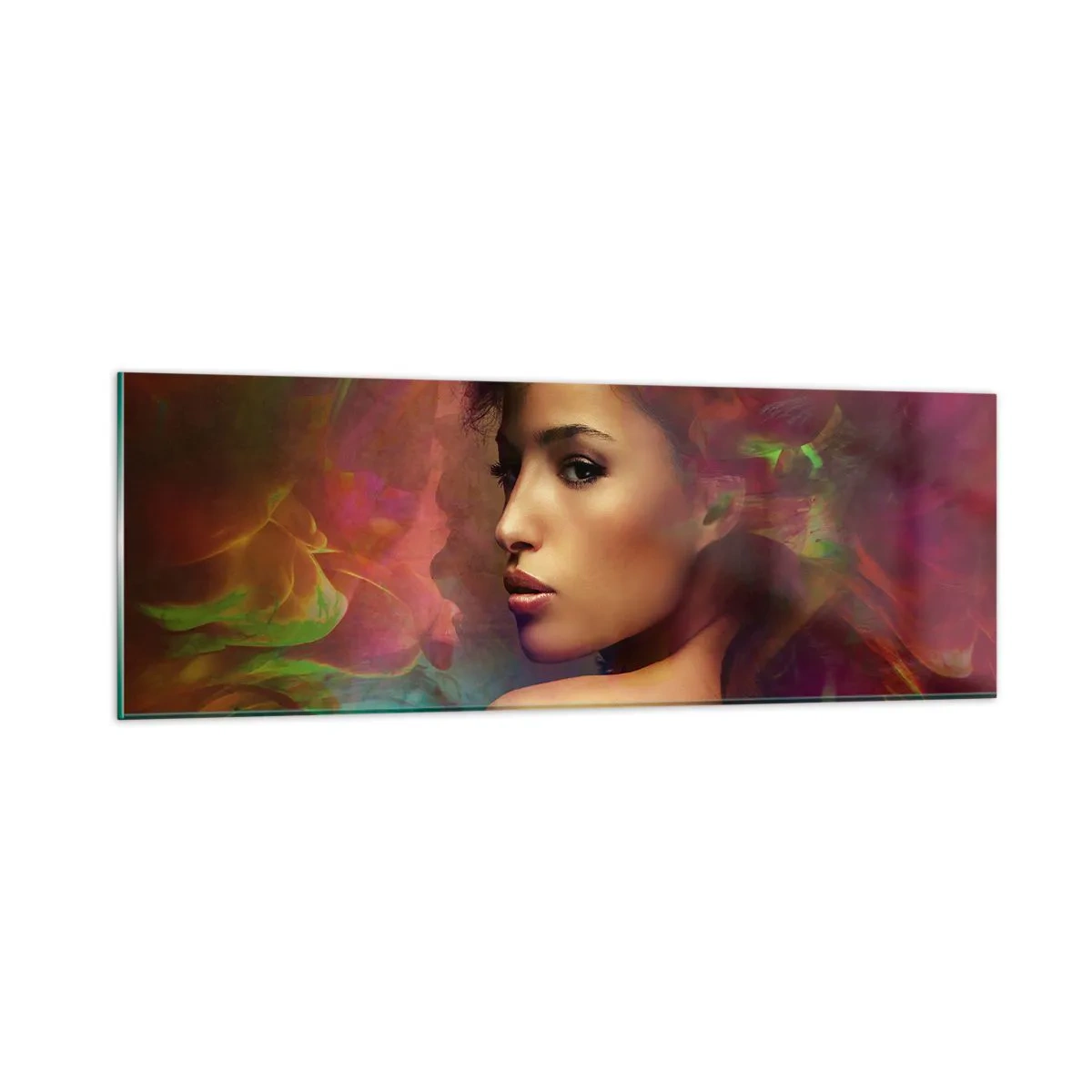 Üveg kép - Szebb, mint a szivárvány, olyan gyengéd, mint a köd - 90x30 cm