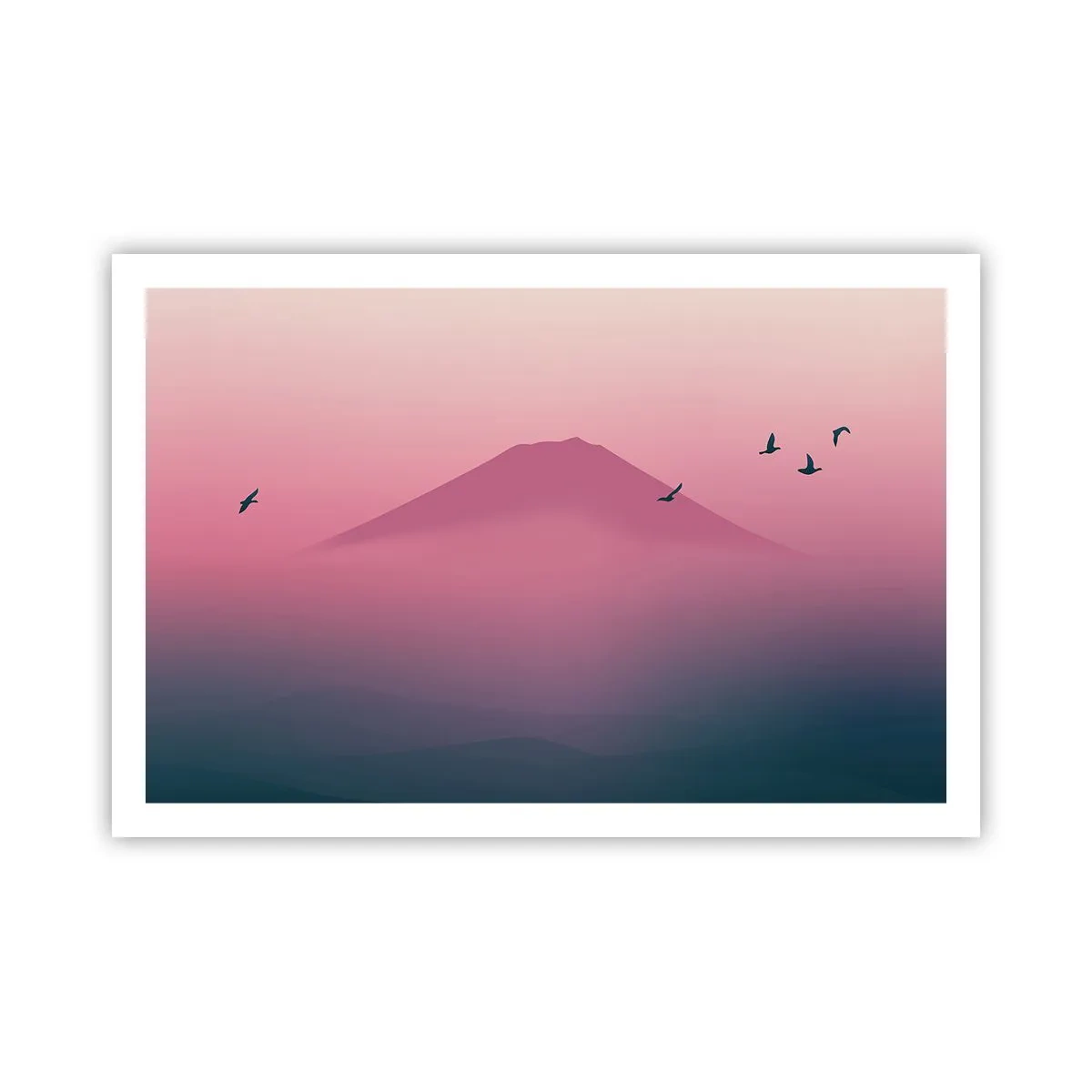 Poszter - Vándorok a felhők felett - 91x61 cm