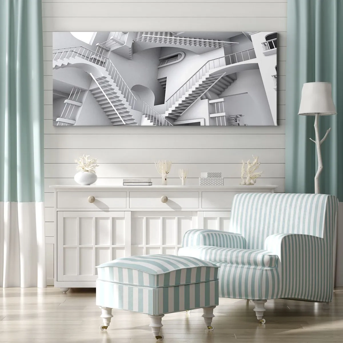 Vászonkép - A tér paradoxonjai - 120x50 cm