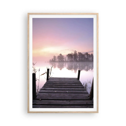 Poszter világos tölgy keretben - A lila ködből... - 70x100 cm
