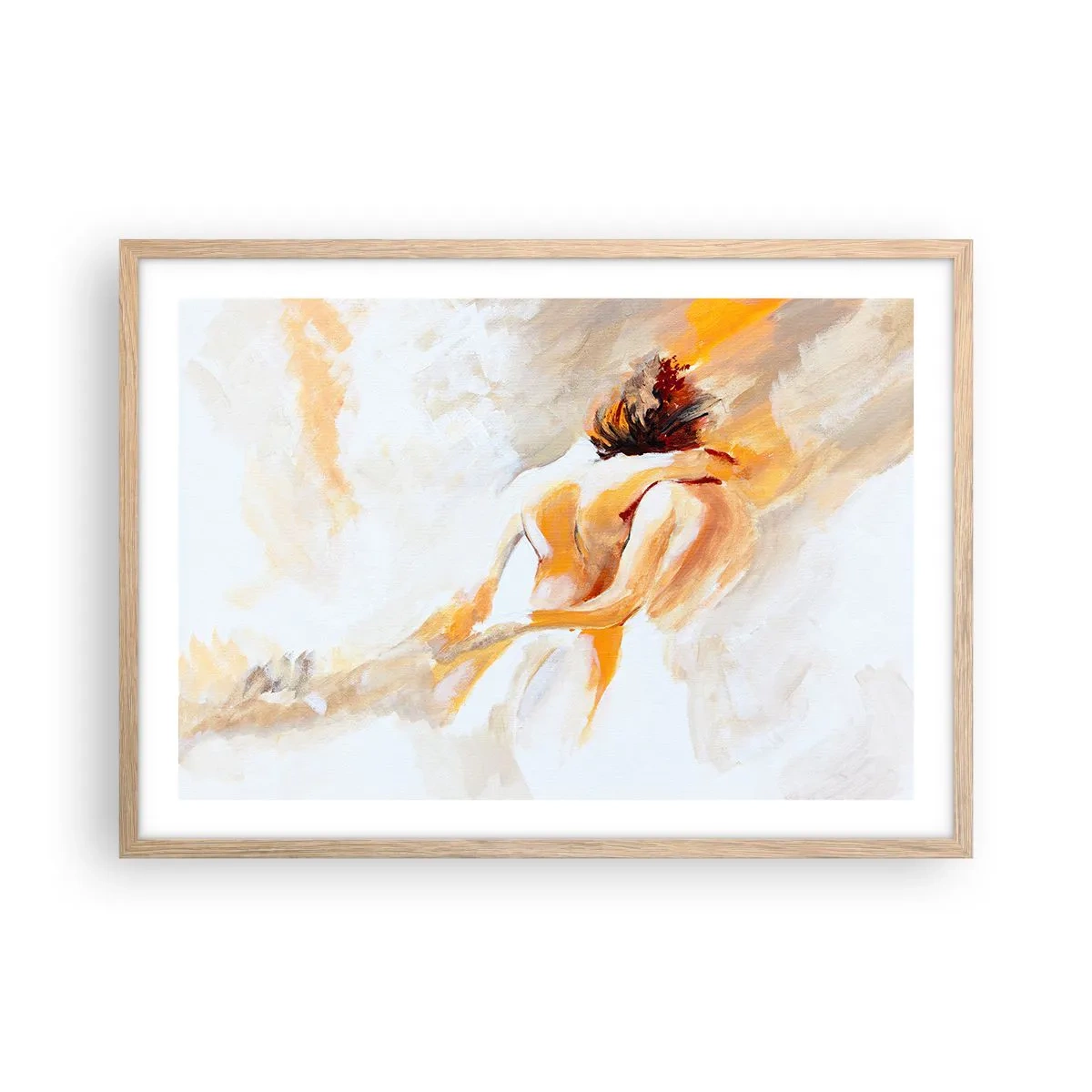 Poszter világos tölgy keretben - A közelség egében - 70x50 cm