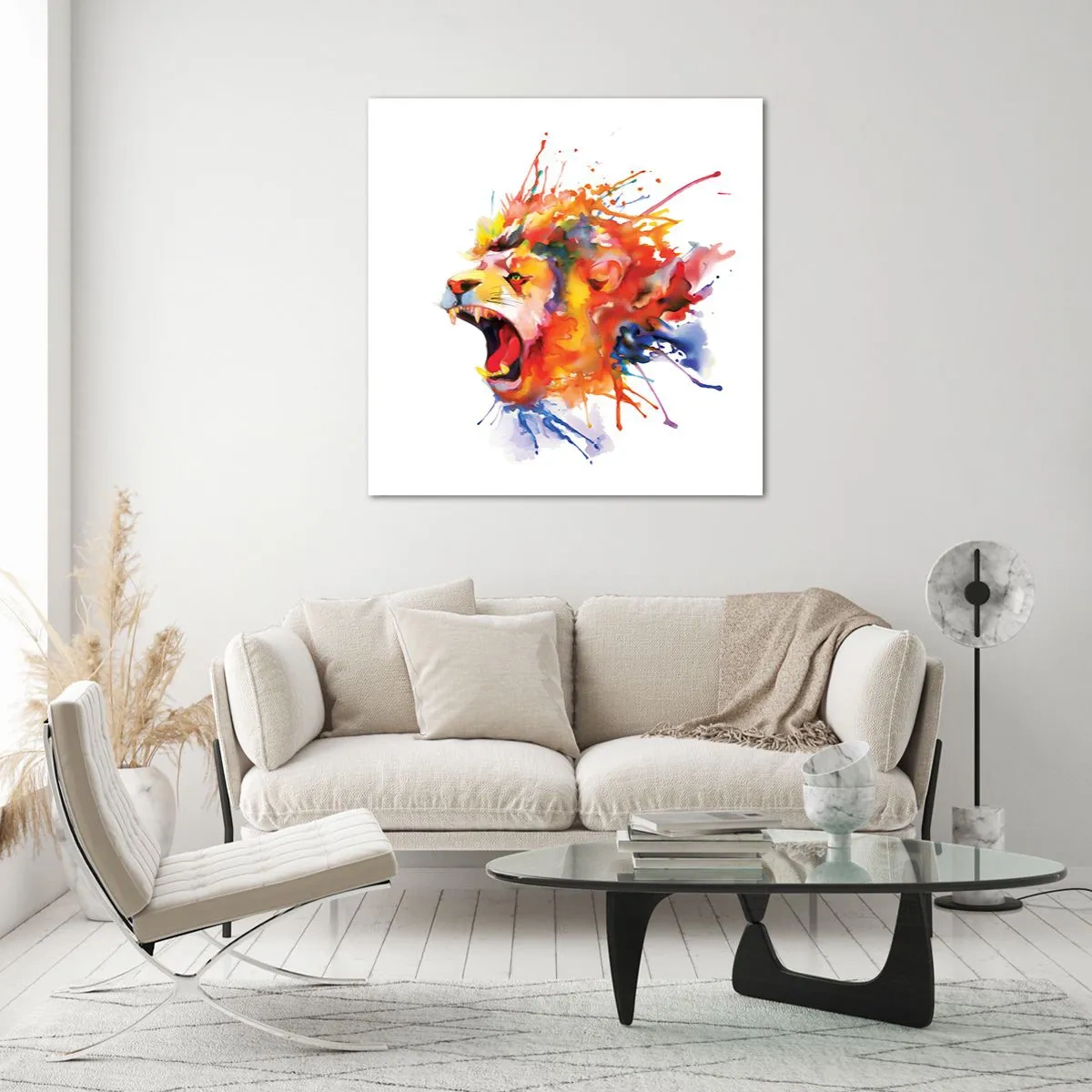 Üveg kép - Felrobbanni a haragtól  - 60x60 cm