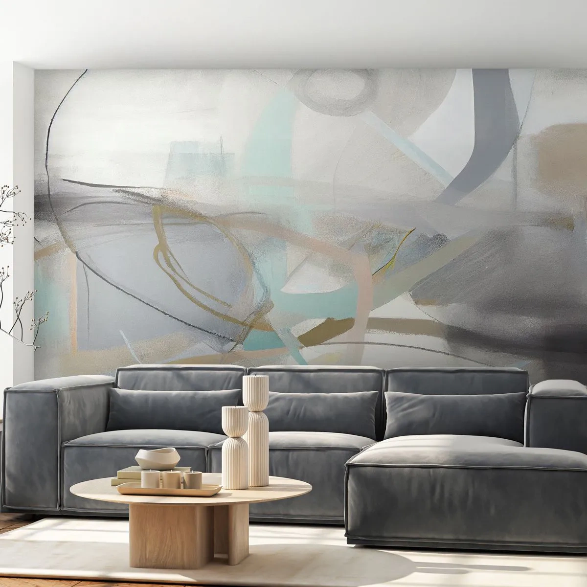 Fotótapéta Premium Sand - Ködös absztrakció - Absztrakció, Darab, Fényes - 100x70 cm