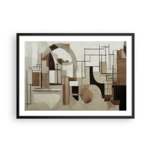Poszter fehér keretben - Városkép 2.0 - 70x50 cm
