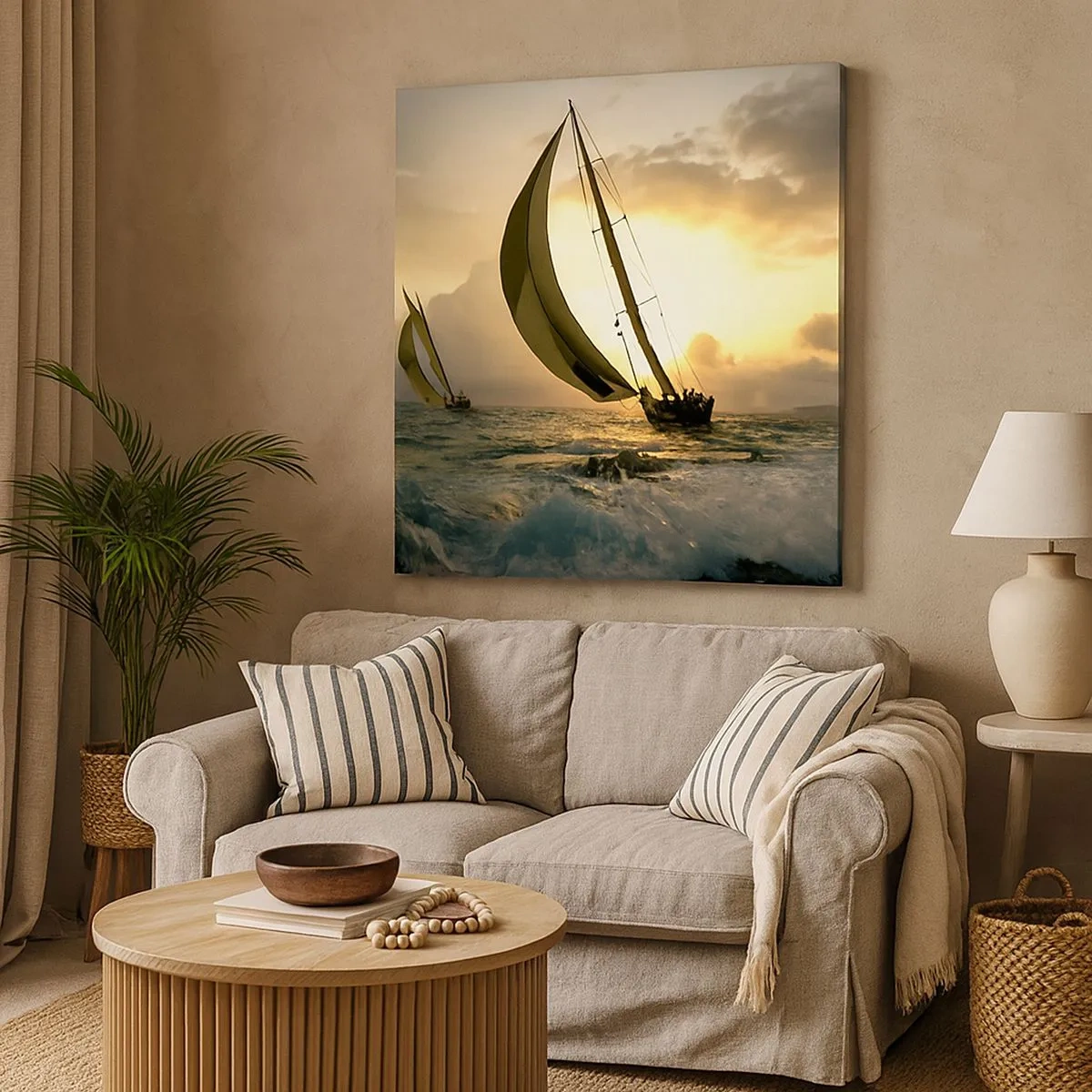 Vászonkép - Széllel és széllel szemben - 30x30 cm