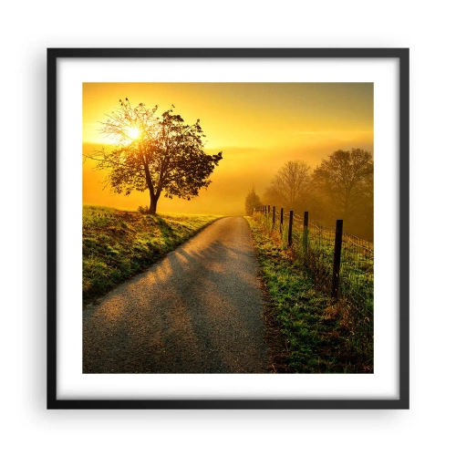 Poszter fehér keretben - Mézes délután - 50x50 cm