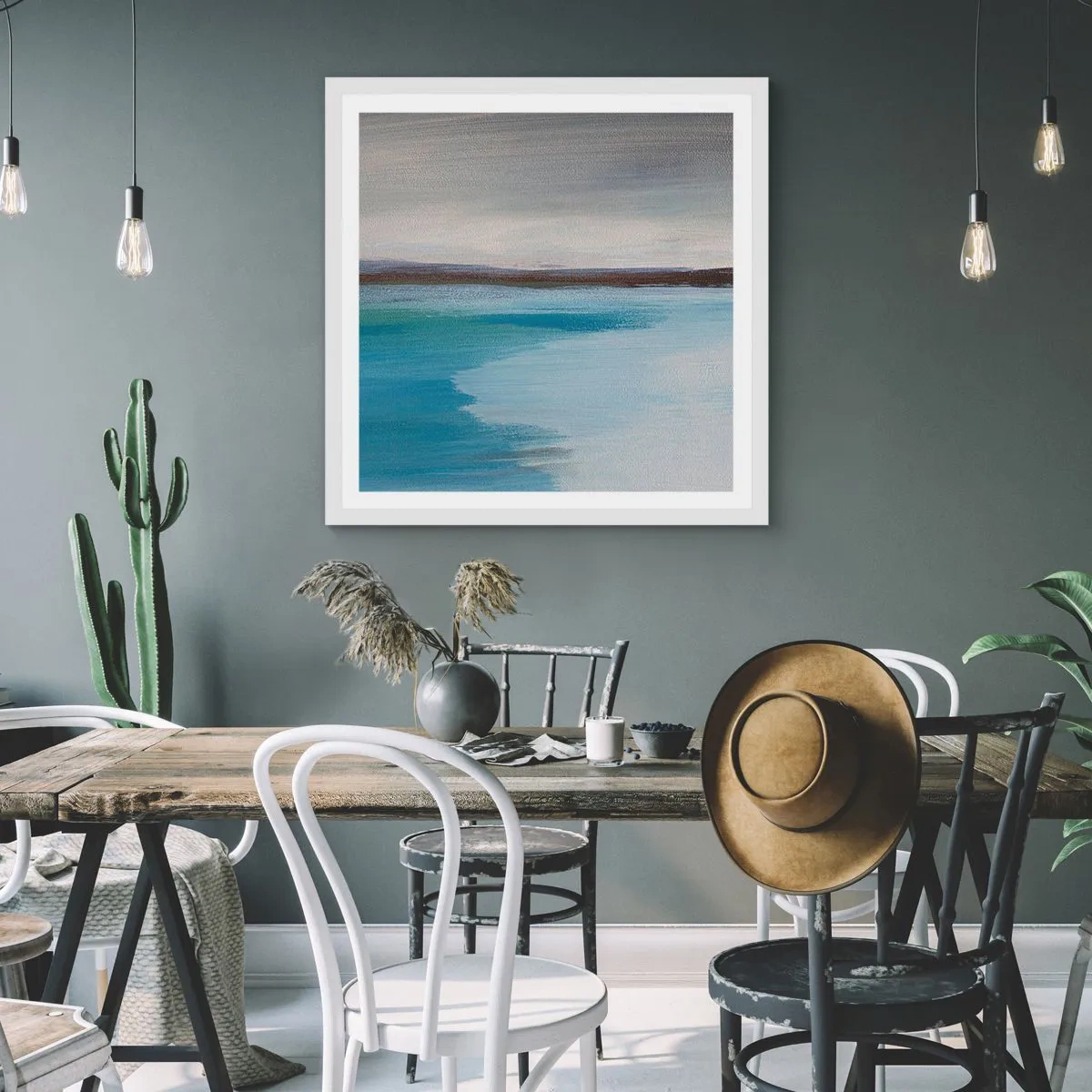 Poszter fekete keretben - Vízszintes tájkép - 40x40 cm